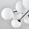 Gastor ceiling light, globe light white, 12-light sources