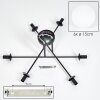 Gastor ceiling light, globe light white, 6-light sources