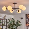 Gastor ceiling light, globe light white, 6-light sources