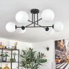 Gastor ceiling light, globe light white, 6-light sources