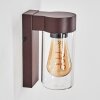 Encoberta outdoor wall light rust-coloured, 1-light source