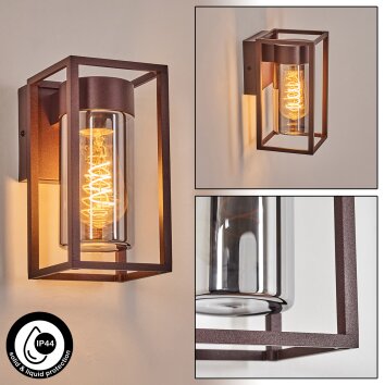 Doninhas outdoor wall light rust-coloured, 1-light source