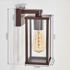 Tourega outdoor wall light rust-coloured, 1-light source