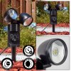 Plingshult outdoor light, ground spike, path light LED black, 2-light sources