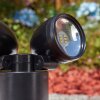 Plingshult outdoor light, ground spike, path light LED black, 2-light sources