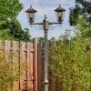 Loria outdoor light, lamp post, path light brown, gold, 2-light sources