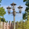 Loria outdoor light, lamp post, path light brown, gold, 3-light sources