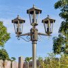 Loria outdoor light, lamp post, path light brown, gold, 3-light sources