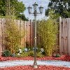 Loria outdoor light, lamp post, path light brown, gold, 3-light sources