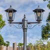 Loria outdoor light, lamp post, path light black, silver, 2-light sources