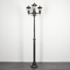 Loria outdoor light, lamp post, path light black, silver, 3-light sources