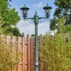 Loria outdoor light, lamp post, path light green, black, 2-light sources