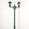 Loria outdoor light, lamp post, path light green, black, 2-light sources