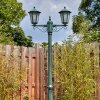 Loria outdoor light, lamp post, path light green, black, 2-light sources