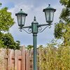 Loria outdoor light, lamp post, path light green, black, 2-light sources