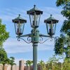 Loria outdoor light, lamp post, path light green, black, 3-light sources