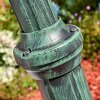 Loria outdoor light, lamp post, path light green, black, 3-light sources