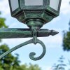 Loria outdoor light, lamp post, path light green, black, 3-light sources