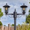 Loria outdoor light, lamp post, path light black, 2-light sources