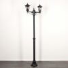 Loria outdoor light, lamp post, path light black, 2-light sources