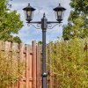 Loria outdoor light, lamp post, path light black, 2-light sources