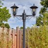 Loria outdoor light, lamp post, path light black, 2-light sources