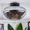 Mertola ceiling light Smoke-coloured, 1-light source