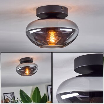 Mertola ceiling light Smoke-coloured, 1-light source