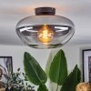 Mertola ceiling light clear, Smoke-coloured, 1-light source