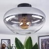 Mertola ceiling light clear, Smoke-coloured, 1-light source