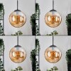 Gastor hanging light, globe light Amber, 1-light source