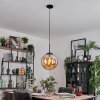 Gastor hanging light, globe light Amber, 1-light source