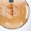 Gastor hanging light, globe light Amber, 1-light source