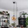 Gastor hanging light, globe light Amber, 1-light source