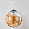 Gastor hanging light, globe light Amber, 1-light source