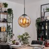 Gastor hanging light, globe light Amber, 1-light source