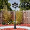 Etoe outdoor light, lamp post, path light black, 3-light sources