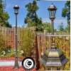 Etoe outdoor light, lamp post, path light gold, black, 1-light source