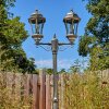 Etoe outdoor light, lamp post, path light gold, black, 2-light sources