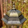 Etoe outdoor light, lamp post, path light gold, black, 3-light sources