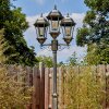 Etoe outdoor light, lamp post, path light gold, black, 3-light sources