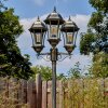 Etoe outdoor light, lamp post, path light gold, black, 3-light sources