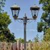 Anfei outdoor light, lamp post, path light gold, black, 2-light sources