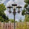 Anfei outdoor light, lamp post, path light gold, black, 3-light sources