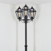 Falfosa outdoor light, lamp post, path light black, 3-light sources