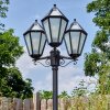 Falfosa outdoor light, lamp post, path light black, 3-light sources