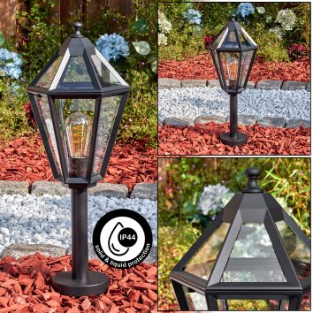 Falfosa outdoor light, pedestal light, path light black, 1-light source