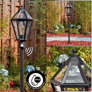 Falfosa outdoor light, path light black, 1-light source, Motion sensor