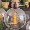 Tapitapa hanging light, globe light black, 3-light sources