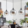 Tapitapa hanging light, globe light black, 3-light sources